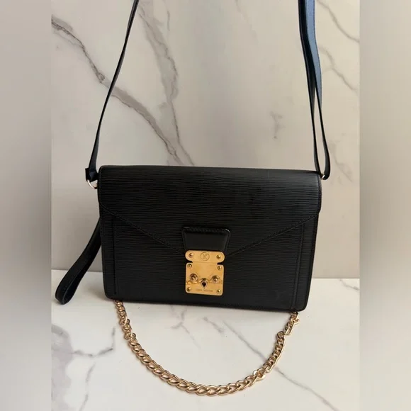 LV Epi Dragonne Sellier leather clutch as crossbody - Picture 2 of 16